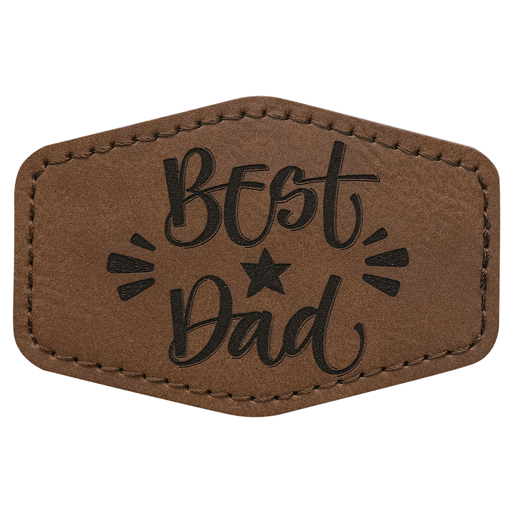 dark brown leather patch