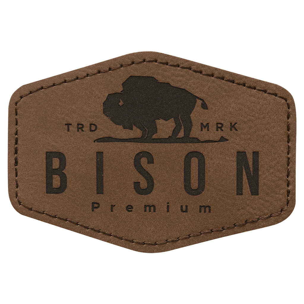 dark brown leather patch