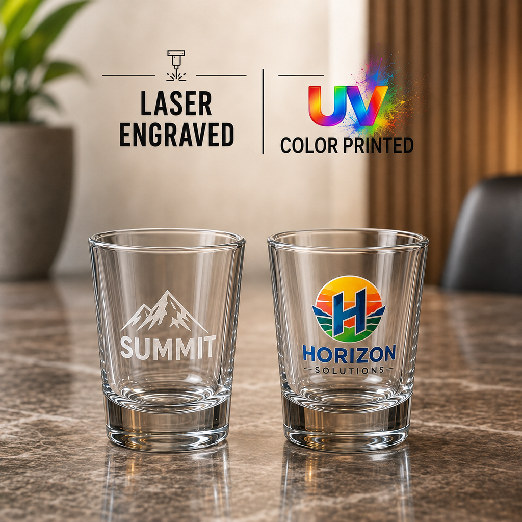 1.7 oz Custom Shot Glass, Personalized Logo Bulk Promotional Gifts