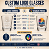 1.7 oz Custom Shot Glass, Personalized Logo Bulk Promotional Gifts