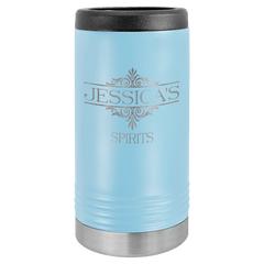 light blue beverage holder