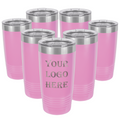 Set of 7 - 20 oz Custom Engraved Ringneck Tumblers