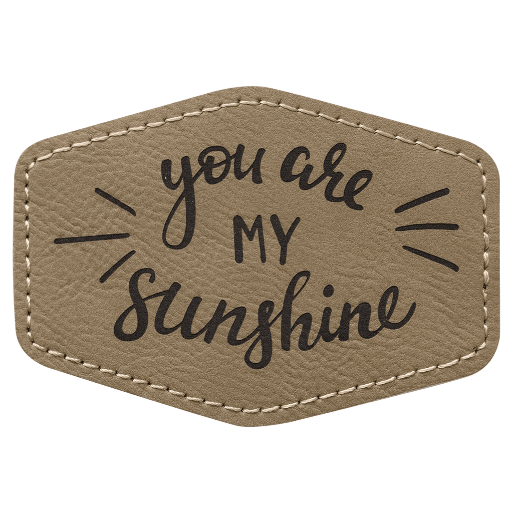 light brown leather patch