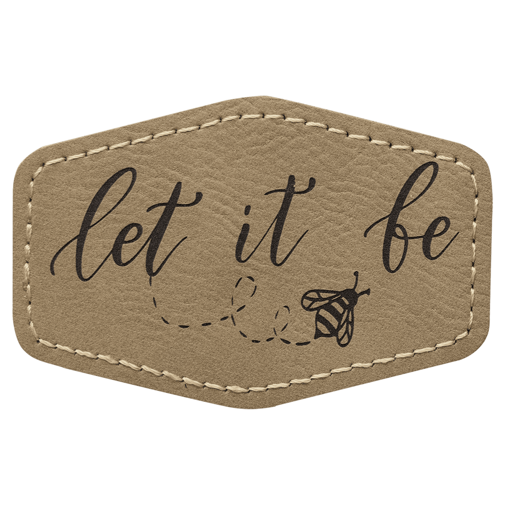 light brown leather patch