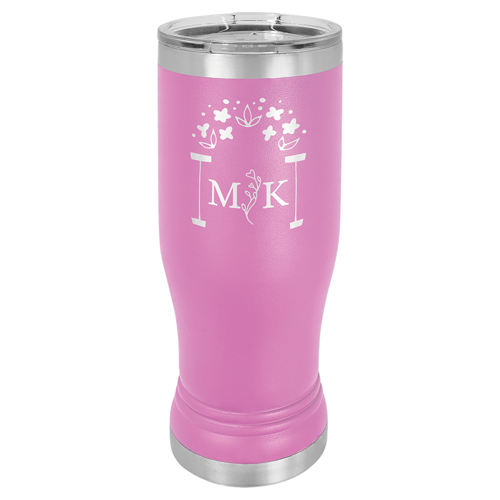 light purple pilsner tumbler