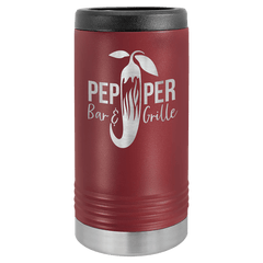 maroon beverage holder