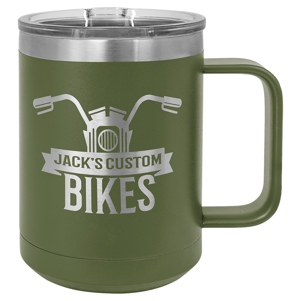 olive green coffee mug tumbler