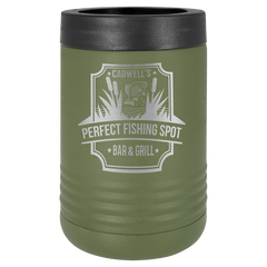 olive green beverage holder