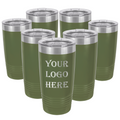 Set of 7 - 20 oz Custom Engraved Ringneck Tumblers