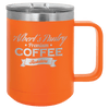 orange coffee mug tumbler