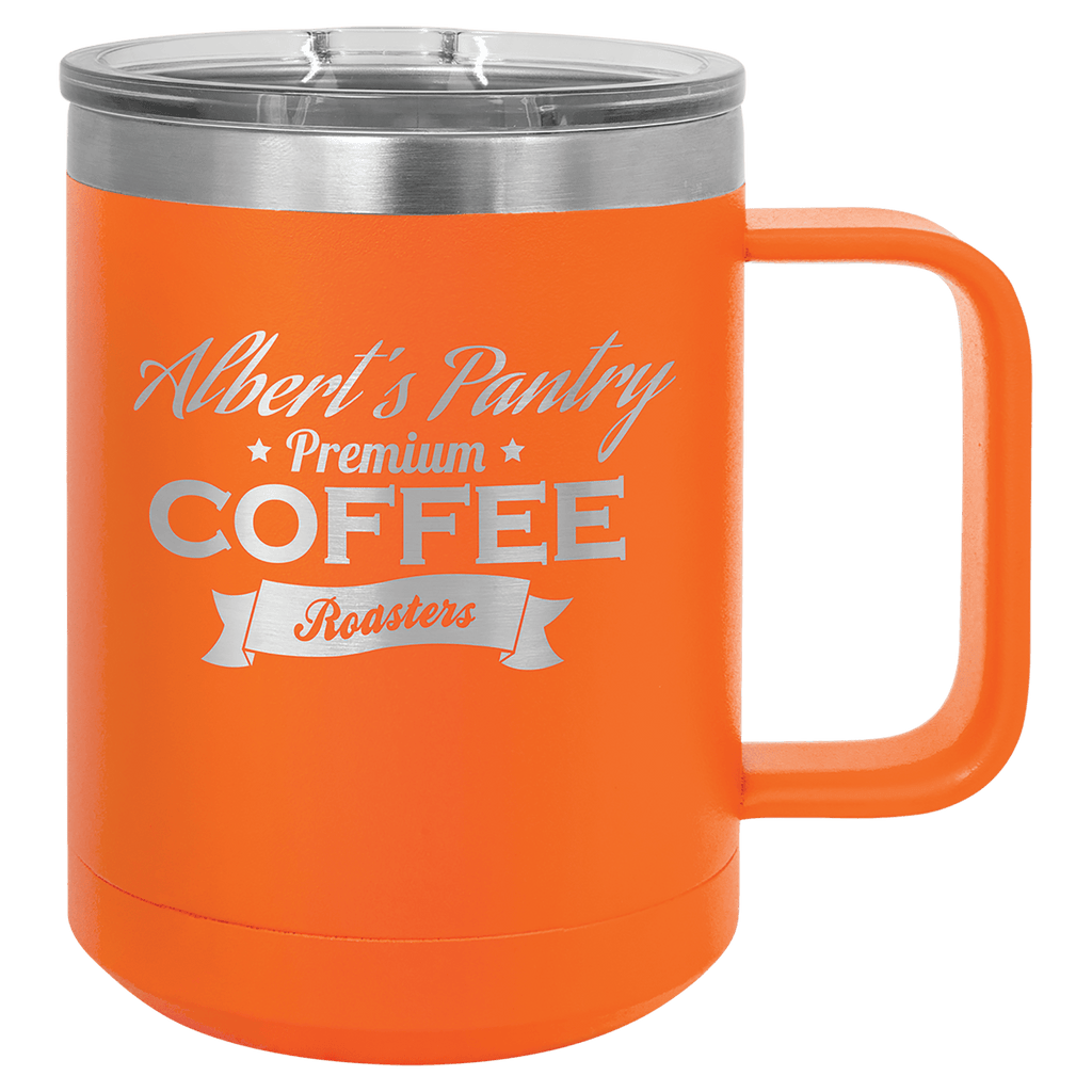 orange coffee mug tumbler