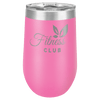 pink stemless wine tumbler
