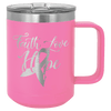 pink coffee mug tumbler