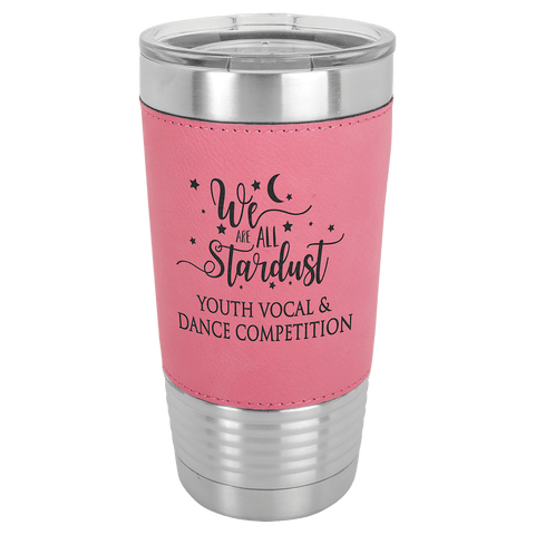 20 oz Custom Engraved Leatherette Tumblers w/ Exclusive Bulk Wholesale Pricing