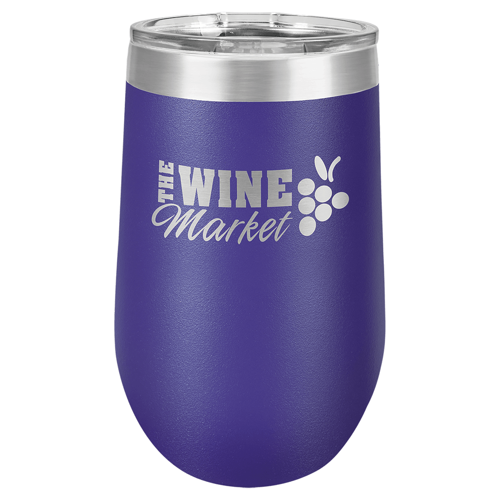 purple stemless wine tumbler