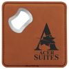 rawhide leatherette bottle opener coaster