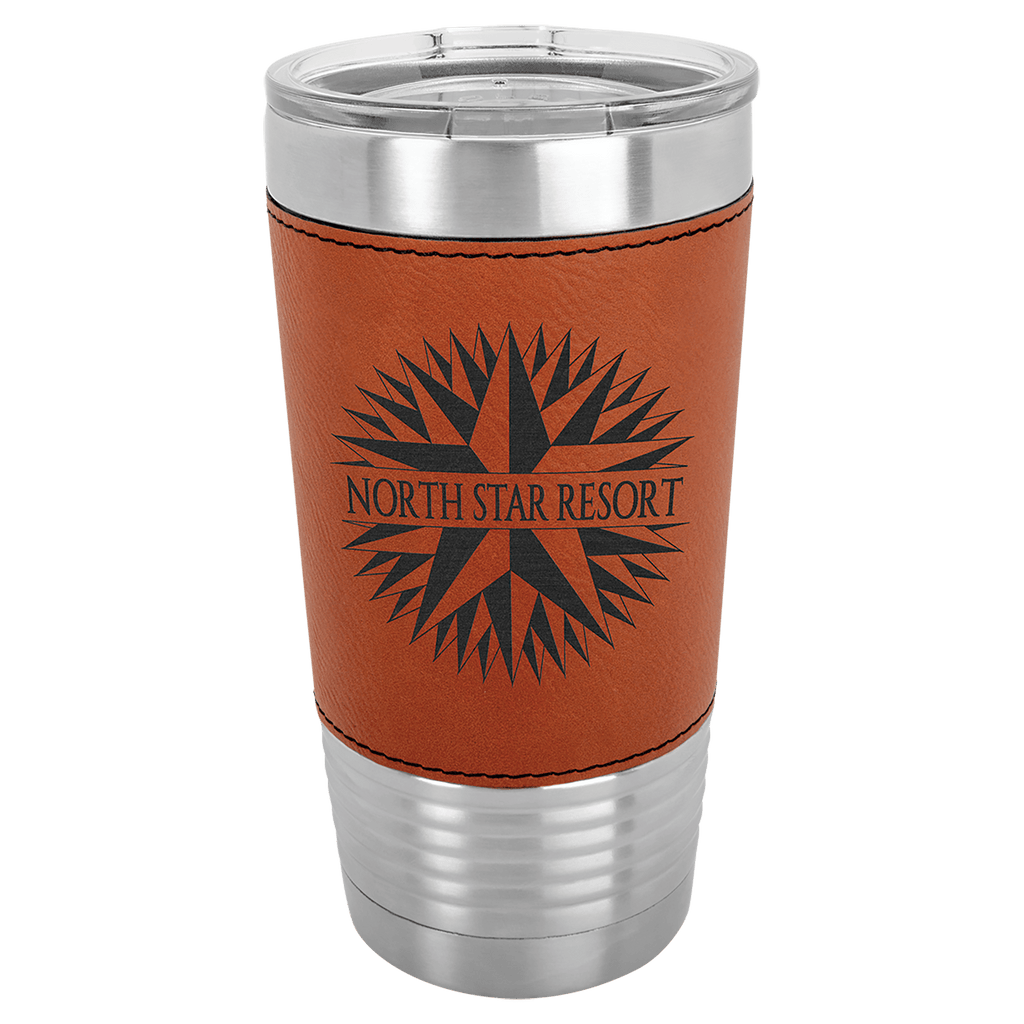 rawhide leatherette tumbler