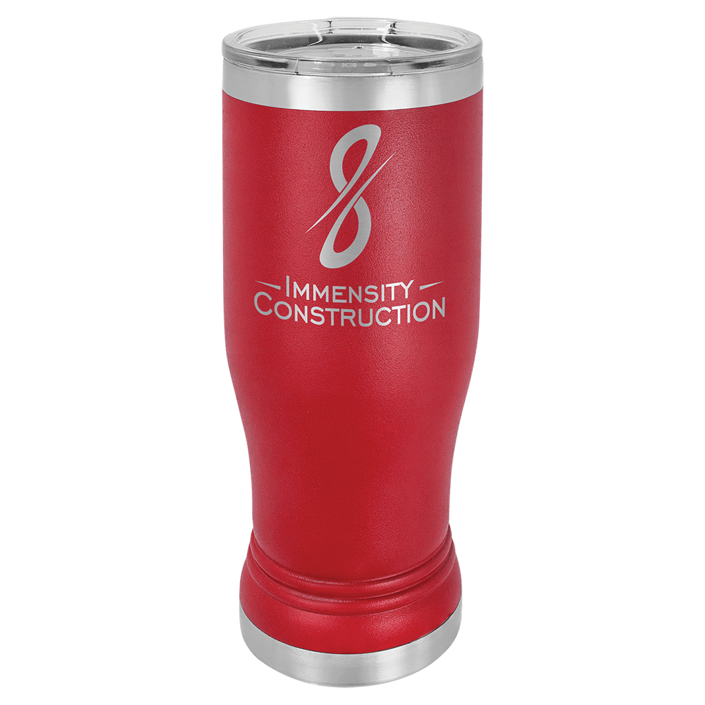 red pilsner tumbler