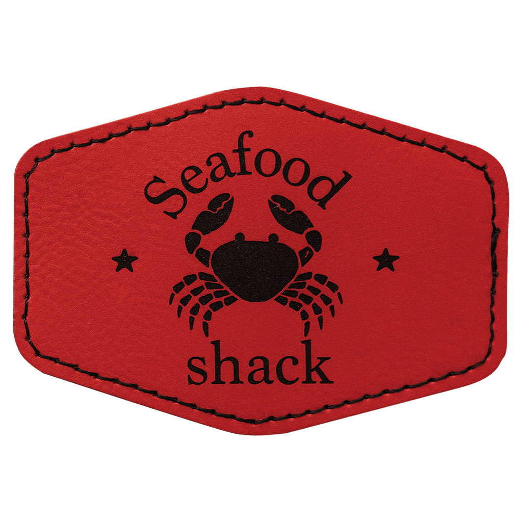 red leather patch
