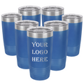 Set of 7 - 20 oz Custom Engraved Ringneck Tumblers