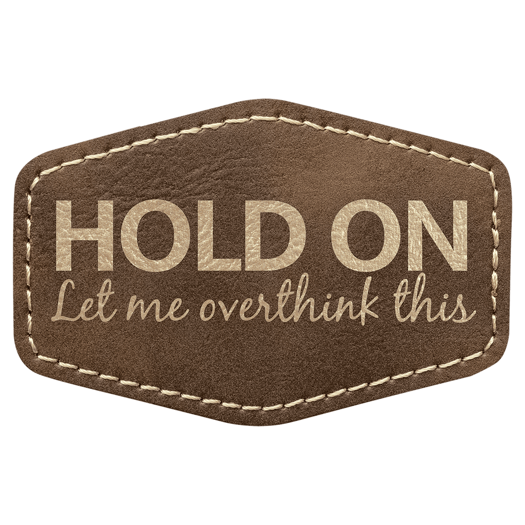 rustic gold leather patch