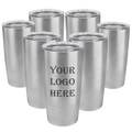 Set of 7 - 20 oz Custom Engraved Ringneck Tumblers