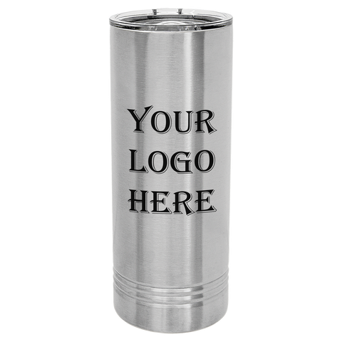 22 oz Custom Engraved Skinny Tumblers w/ Exclusive Bulk Wholesale Pricing