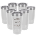 Set of 7 - 20 oz Custom Engraved Ringneck Tumblers