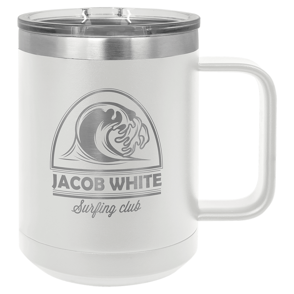 white coffee mug tumbler
