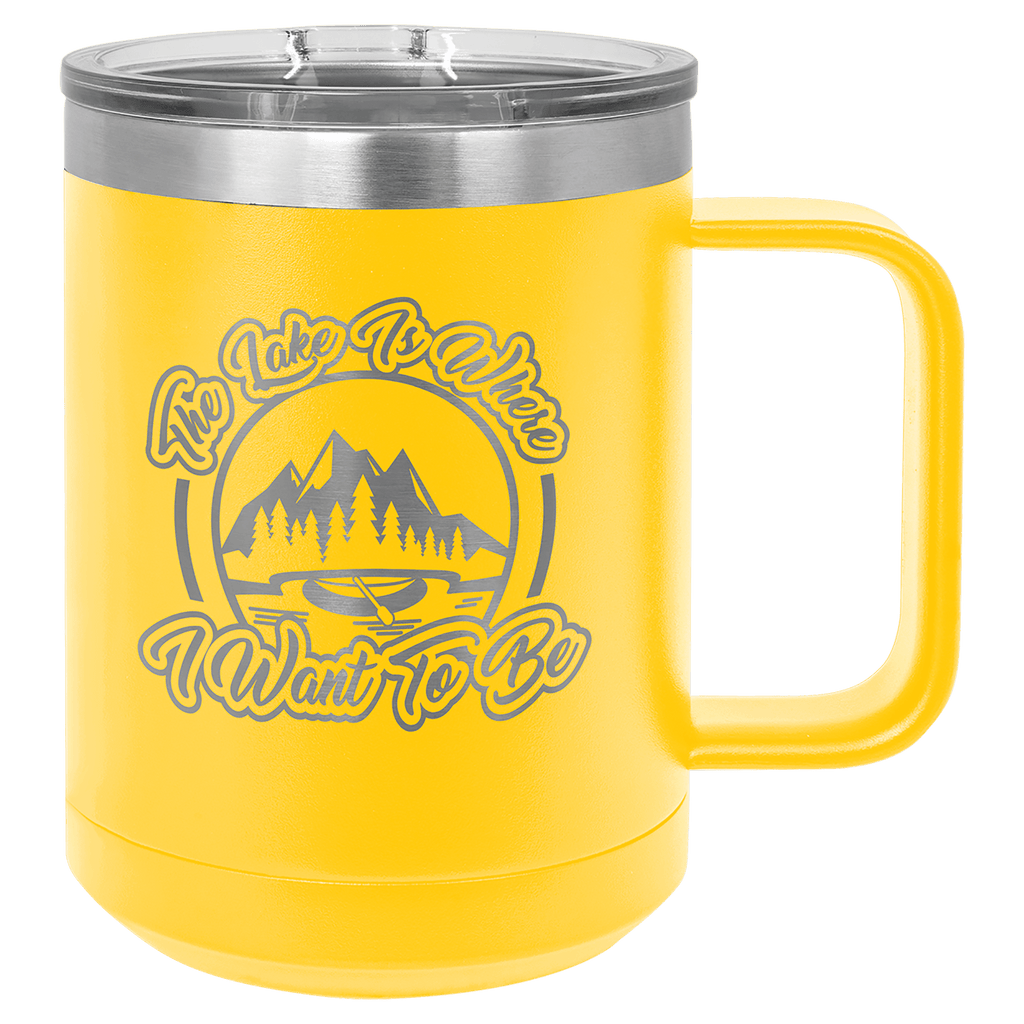 yellow coffee mug tumbler