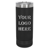 black tumbler