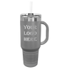 dark gray travel mug