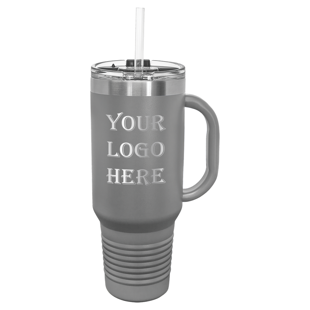 dark gray travel mug