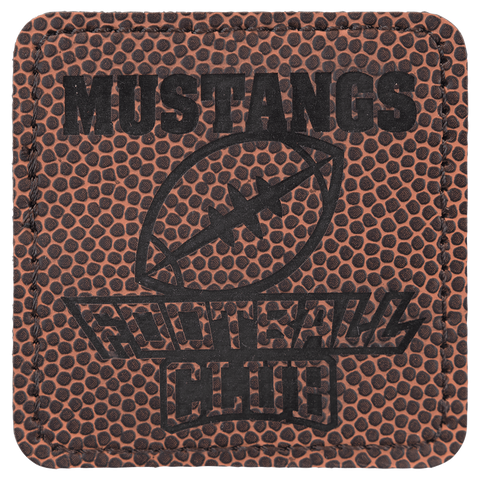 Sports Square Leather Patches w/ Exclusive Bulk Pricing