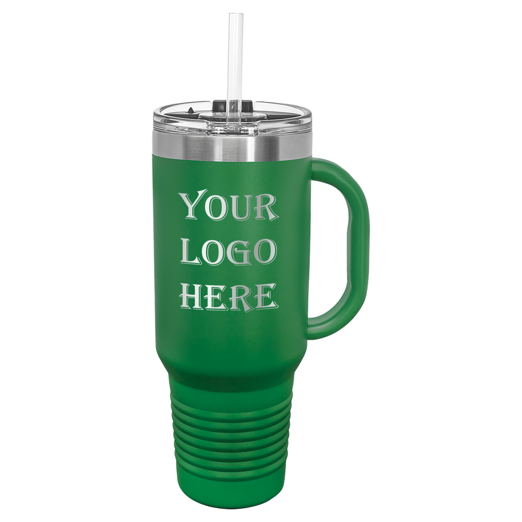green travel mug