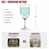 10.5oz Custom Wine Glass, Bulk Logo Gifts for Business Branding and Events
