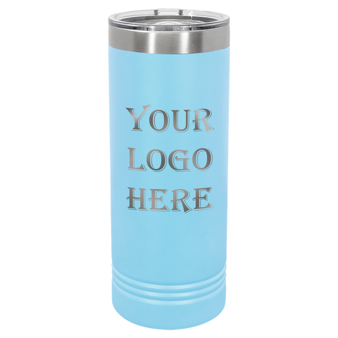 22 oz Custom Engraved Skinny Tumblers w/ Exclusive Bulk Wholesale Pricing