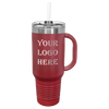 maroon travel mug