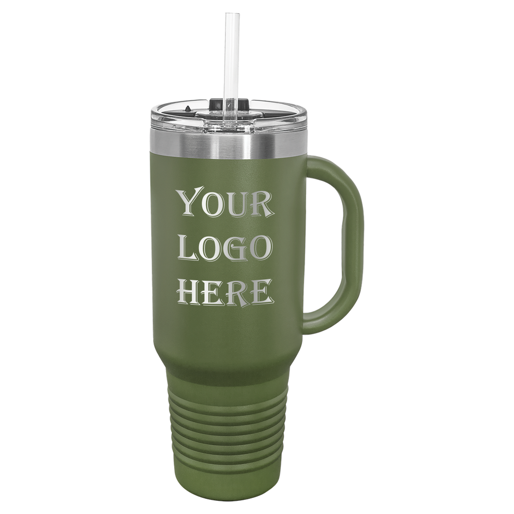olive green travel mug