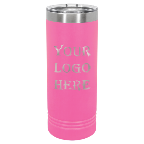 22 oz Custom Engraved Skinny Tumblers w/ Exclusive Bulk Wholesale Pricing