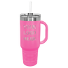 pink travel mug