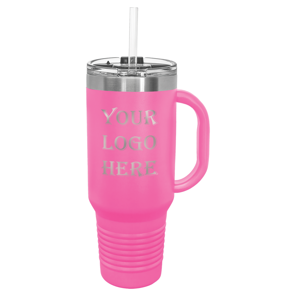 pink travel mug