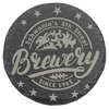 custom engraved round slate coaster