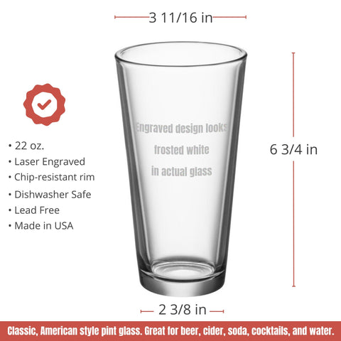 22oz Beer Glass w/ Exclusive Bulk Wholesale Pricing